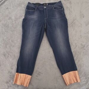 People Need Kindness (PNK) Dark Wash Size 18W (Acutal W38in x‎ L28in)